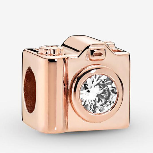 Camera Rose Charm