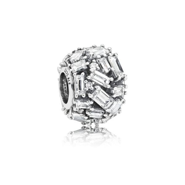 Clear Chiseled Elegance Charm