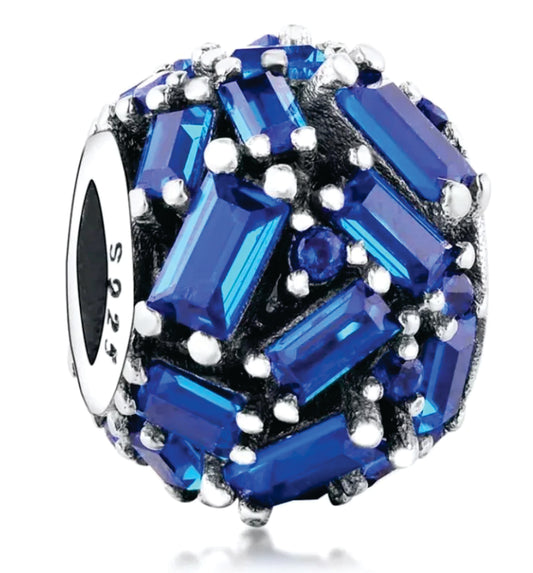 Blue Chiselled Elegance Charm