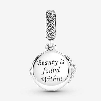 Beauty and the Beast Dancing Couple Double Dangle Charm