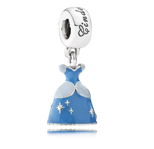 Cinderella's Azure Blue Dress Dangle