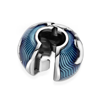 Blue Globe Clip Charm