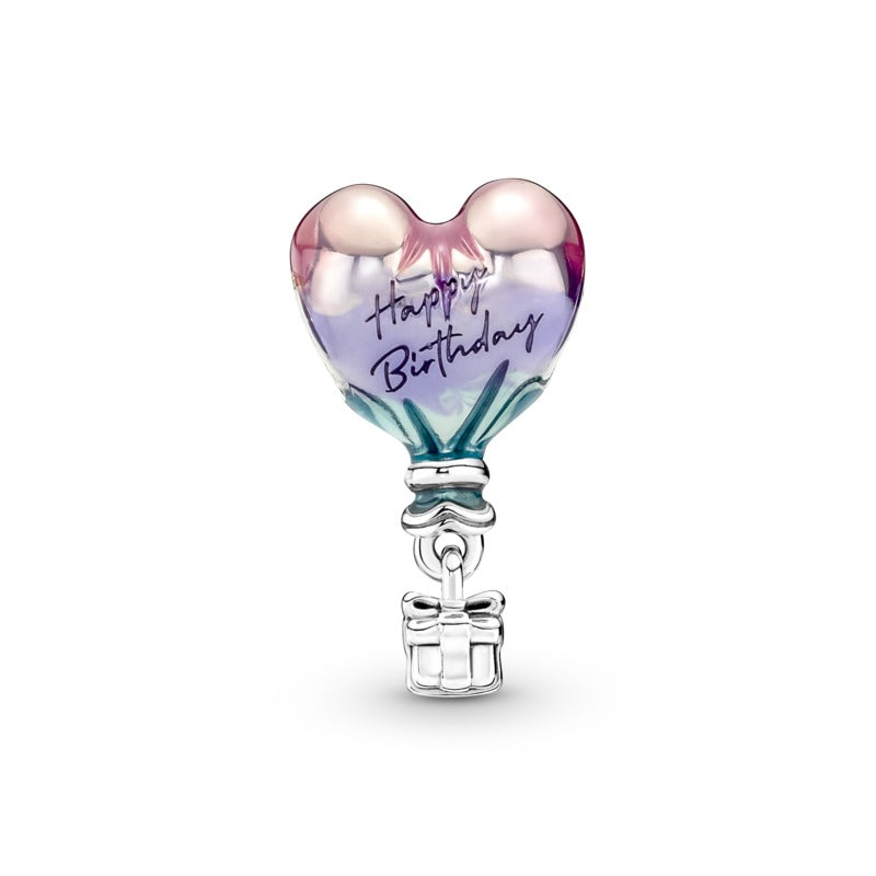 Happy Birthday Hot Air Balloon Charm