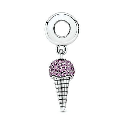 Ice Cream Cone Dangle Charm