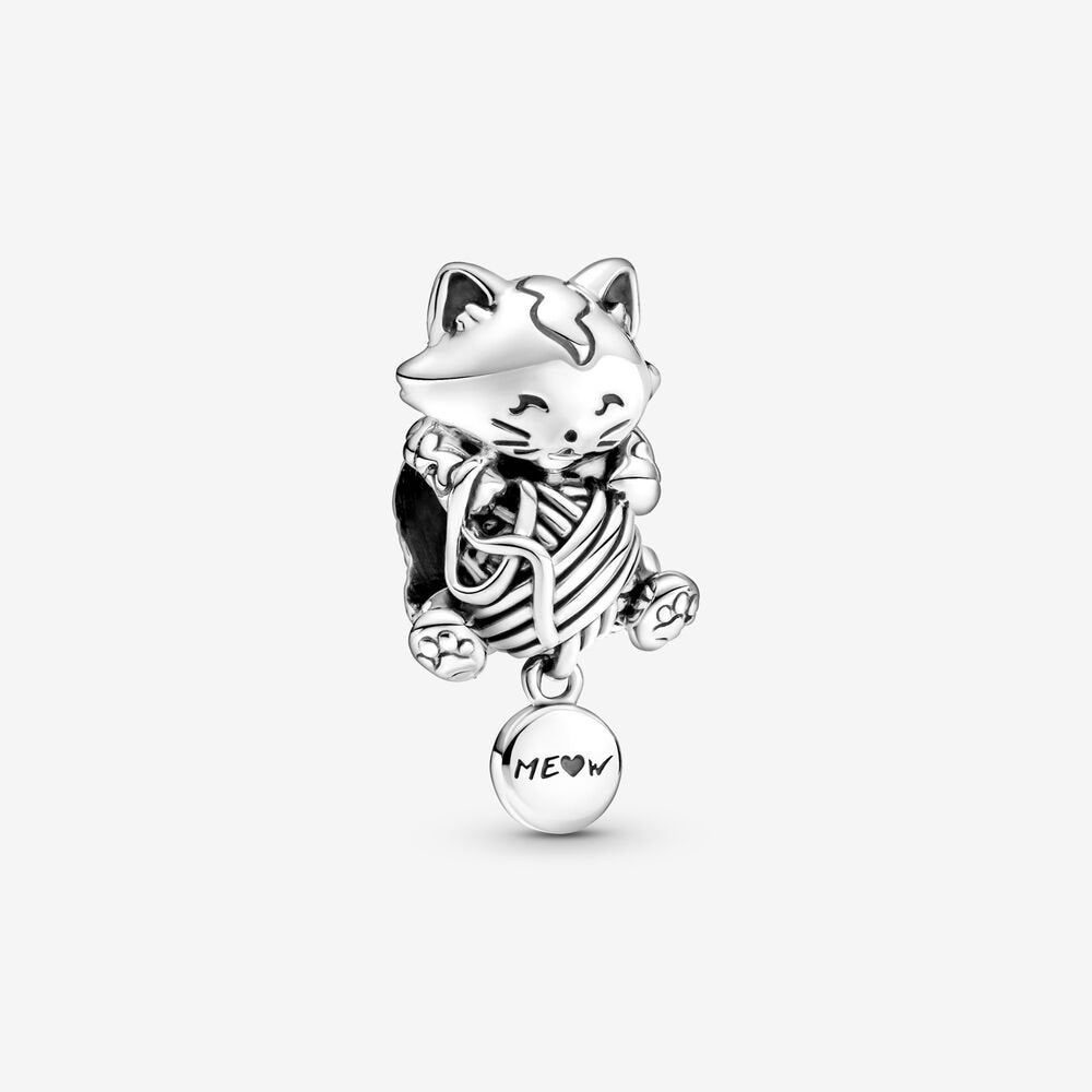 Kitten & Yarn Bead Charm