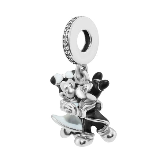 Mickey And Minnie Character Dancing Dangle Charm