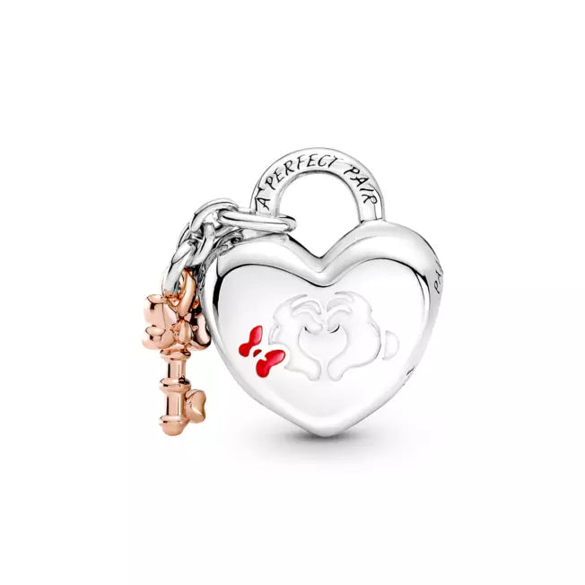 Mickey & Minnie Character Padlock Charm