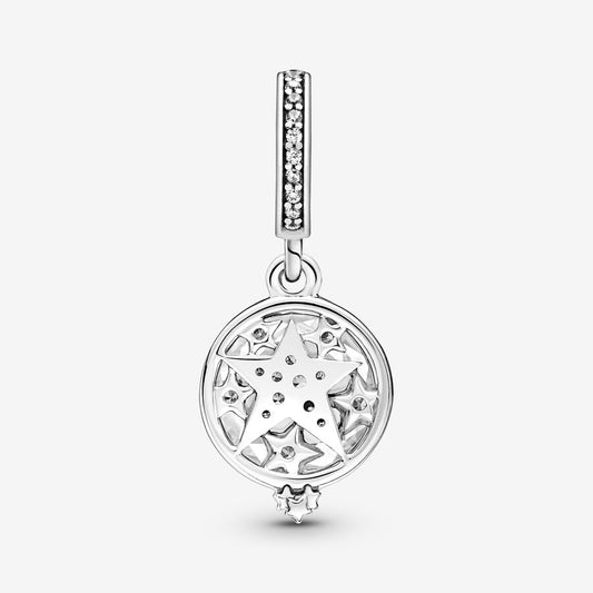 Magnified Star Double Dangle Charm