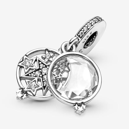 Magnified Star Double Dangle Charm