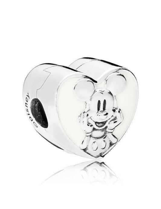 Mickey Character Heart Clip Charm