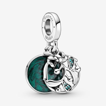 Christmas Mistletoe Dangle Charm