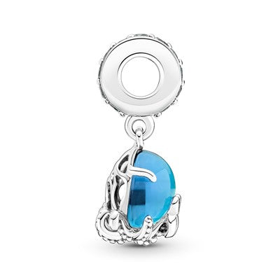 Glass Cute Octopus Dangle Charm