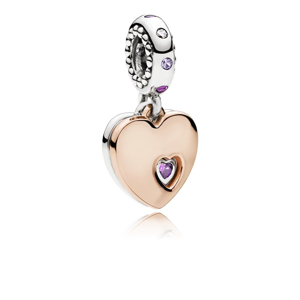 Part Of My Heart Double Dangle Charm