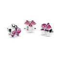 Pink Orchid Flower Charm