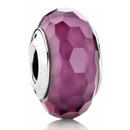 Purple Faceted Murano