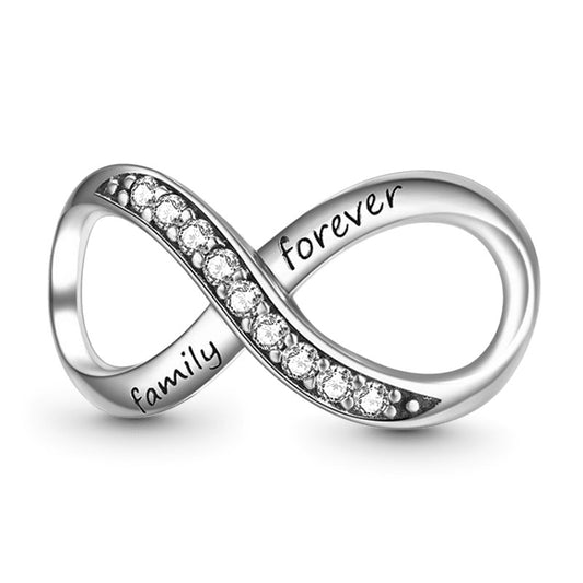 Infinity Family Forever Charm