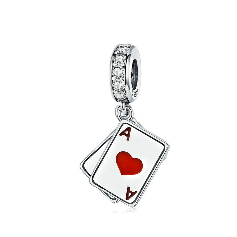 Poker Card Dangle Charm