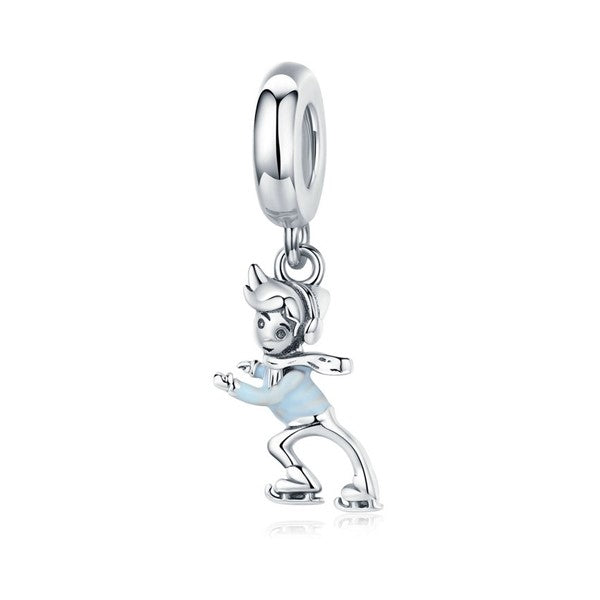 Skiing Boy Dangle Charm