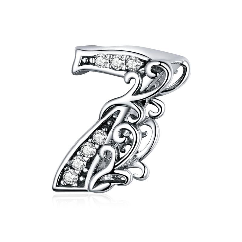 Numbers Bead Charm