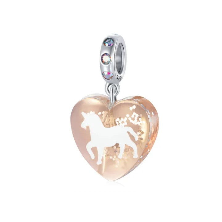 Heart Pony Dangle Charm