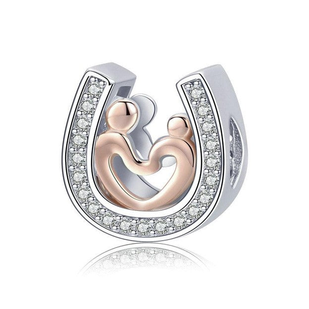 Horseshoe Heart Love Charm