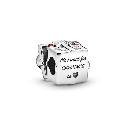 Santa in a Giftbox Charm