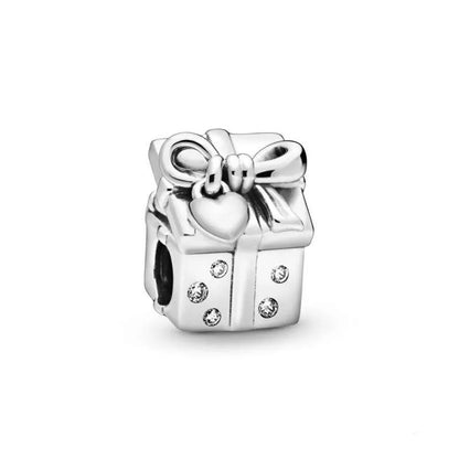Santa in a Giftbox Charm