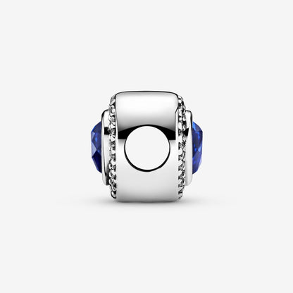 Sparkling Love Charm with Blue Crystal