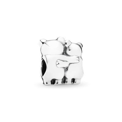 Bear Hug Charm With 14k Heart
