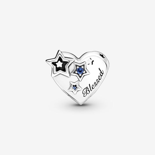 Thankful Heart & Stars Charm