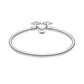 Winged Heart Bangle Bracelet