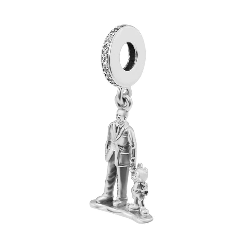 Walt Disney & Mickey ''Partners'' Character Dangle Charm