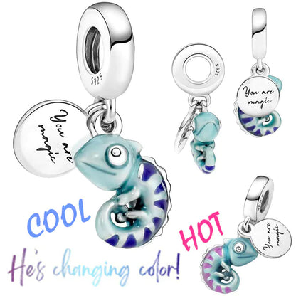 Colour-Changing Chameleon Double Dangle Charm